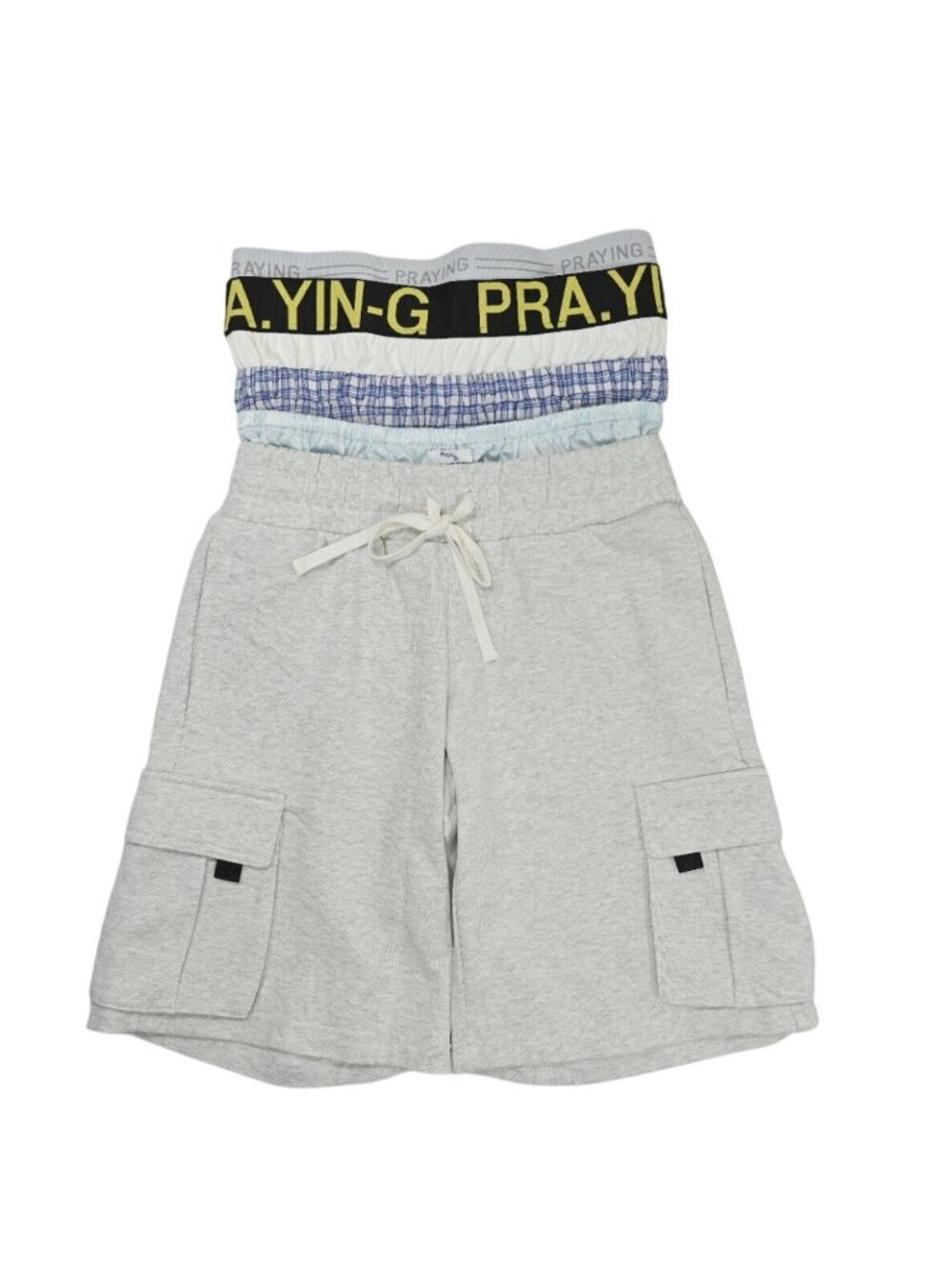 Praying Club 5 Underwear Boxer Shorts in Grey